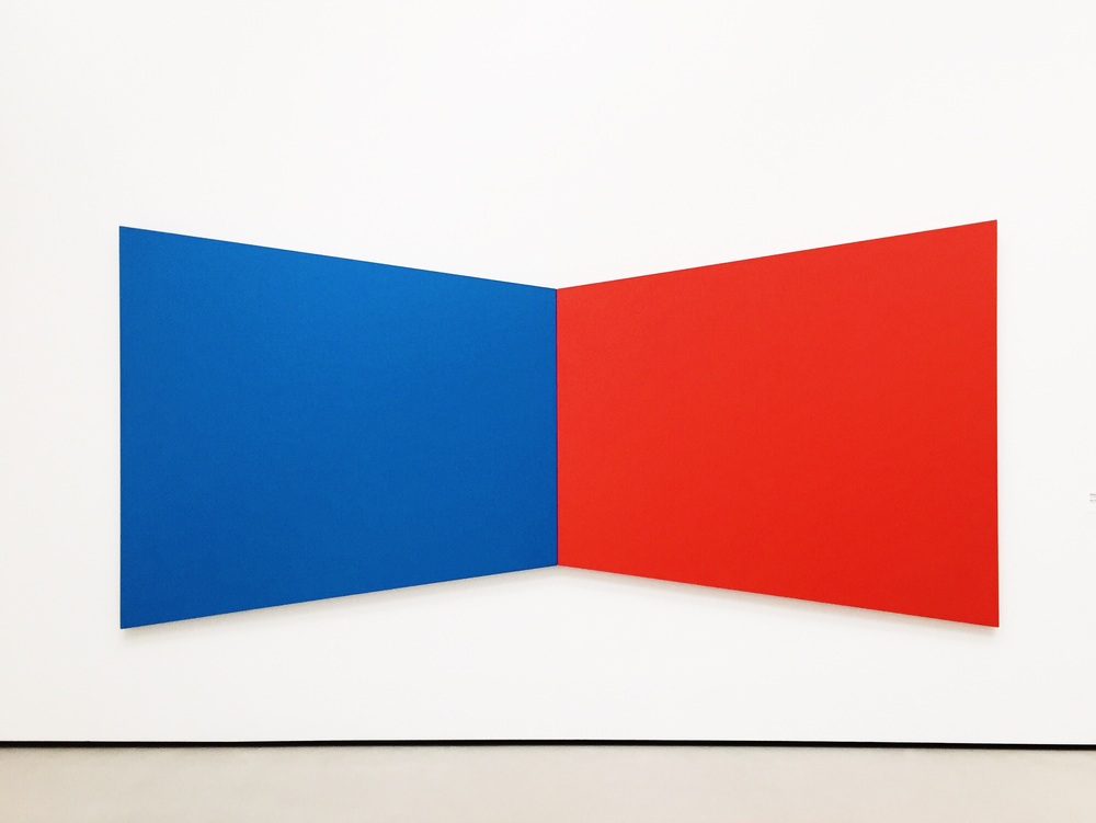  Inspiring me to be BOLD.  Blue Red by Ellsworth Kelly 