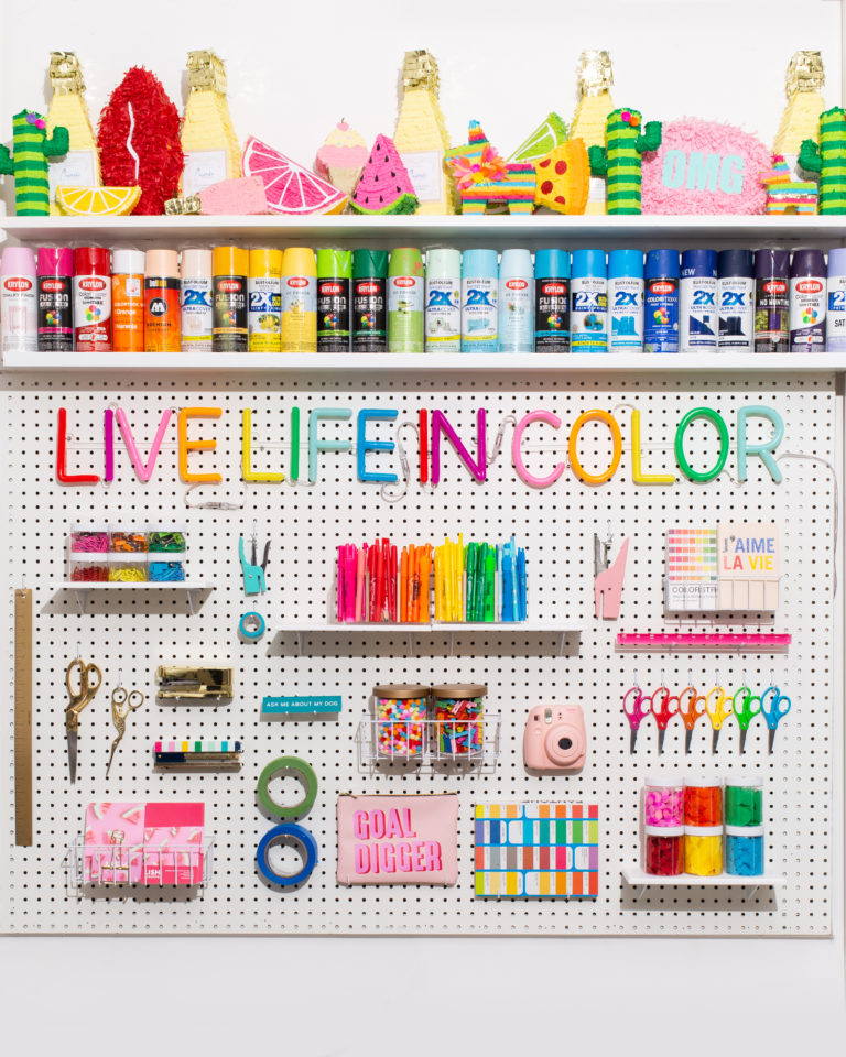 How to Style a Pegboard - LISH Creative