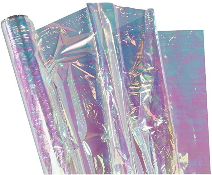 roll of iridescent cellophane
