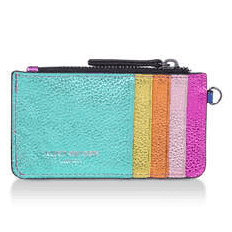 rainbow card holder zipper pouch