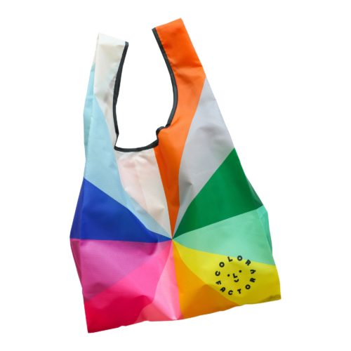 color factory rainbow tote bag