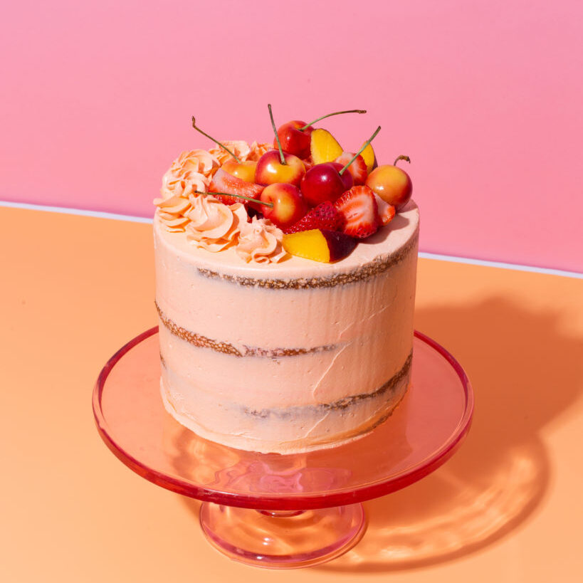 cake with fresh fruit on top lish creatives